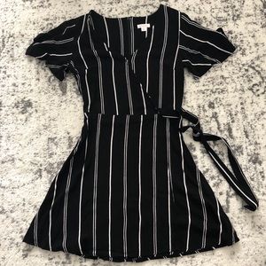 Black and White Faux Wrap Dress from Target
